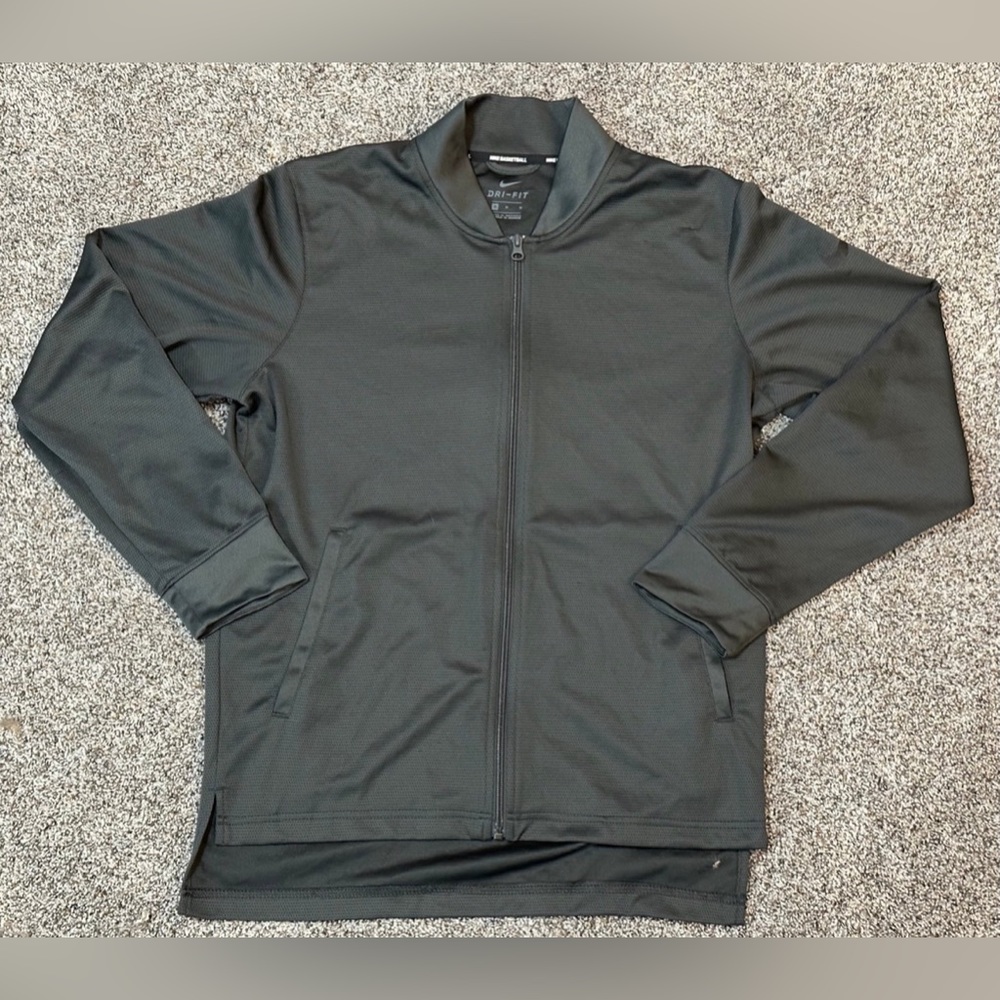 NIKE Men Rivalry Basketball Jacket Dri Fit Dark Grey - Size Medium - 856573-060